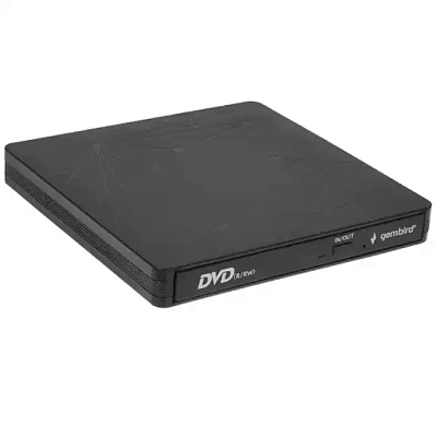 Внешний оптический привод Gembird DVD-USB-03C, black, box (DVD-USB-03C)