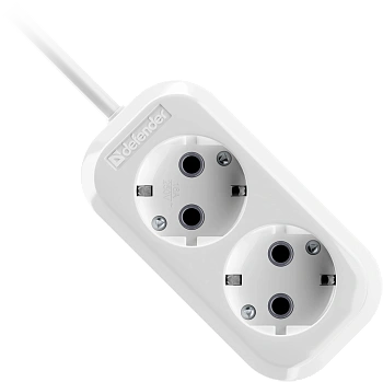 Удлинитель с заземлением Defender R320 16 А, 5 м, 2 розетки, белый (99367) Удлинитель с заземлением Defender R320 16 А, 5 м, 2 розетки, белый (99367)