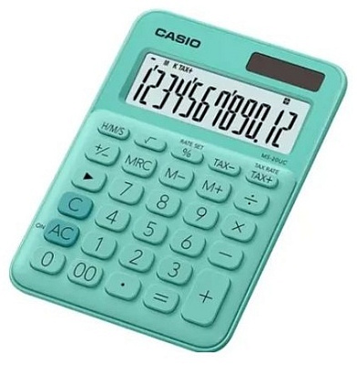 Калькулятор настольный CASIO MS-20UC-GN-W-EC (MS-20UC-GN-W-EC)