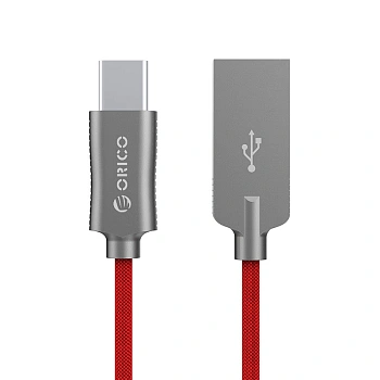Кабель USB 2.0 - USB C, 1m. (ORICO-HTK-10-RD-TH)
