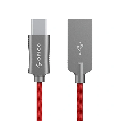 Кабель USB 2.0 - USB C, 1m. (ORICO-HTK-10-RD-TH)