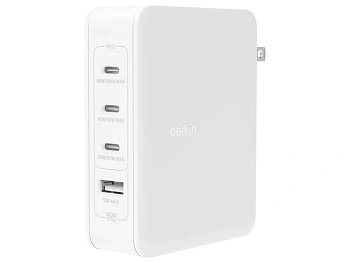 Сетевое ЗУ Belkin 140Вт 3хUSB-С White (WCH014BTWH)