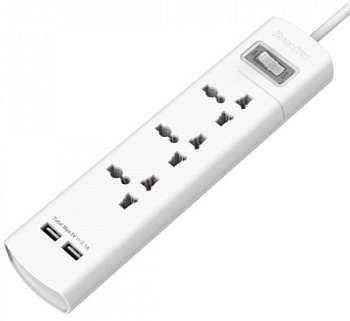 Сетевой фильтр Huntkey SZM307, 3 розетки, 1.5м, White (SZM307) Сетевой фильтр Huntkey SZM307, 3 розетки, 1.5м, White (SZM307)