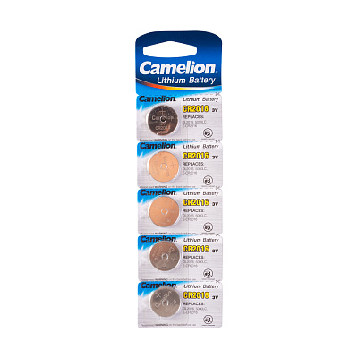 Батарейка CAMELION Lithium CR2016-BP5 5 шт. в блистере (CR2016-BP5)