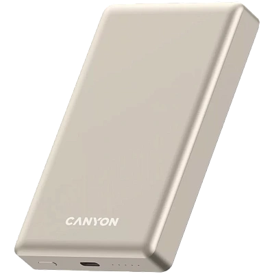Powerbank CANYON 10000mAh OnPower 510 slim Magsafe PD20W Beige (CNS-CPB510BE)