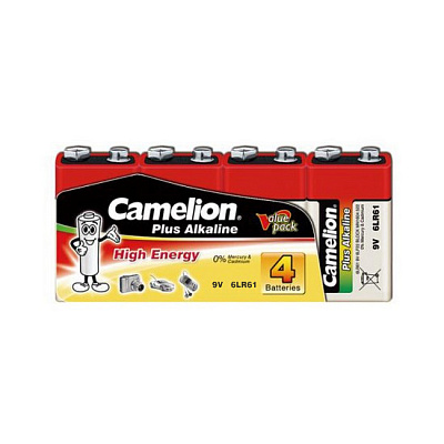 Батарейка CAMELION Plus Alkaline 6LR61-SP4 (6LR61-SP4)