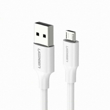 Кабель Ugreen US289 Micro USB Male To USB 2.0 A  Male Cable 2M (White), 60143 (60143)