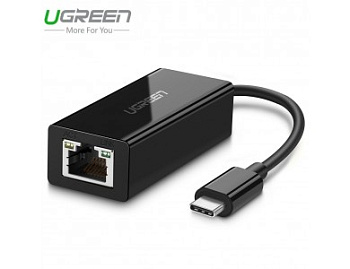 Конвертер сигнала UGREEN US236 USB Type-C to 10/100/1000Mbps Ethernet Adapter (50307)