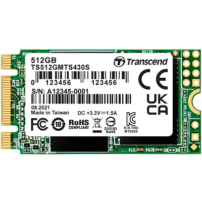 Твердотельный накопитель SSD Transcend TS512GMTS430S 512GB  (TS512GMTS430S)