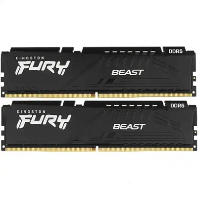 Оперативная память Kingston Fury Beast Expo, DDR-5 64GB/5600MHz 2x32Gb Kit (KF556C36BBEK2-64)