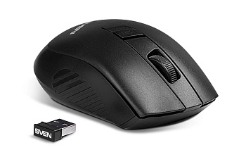 Беспроводная компьютерная мышь SVEN RX-325 Wireless черная (SV-03200325WB)