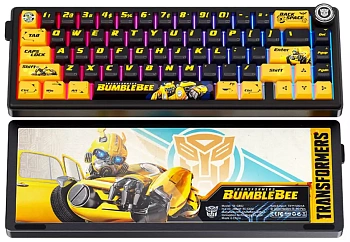 Клавиатура беспроводная Transformers TF-GK02, Yellow (Black) (TF-GK02, Yellow)