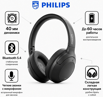 Наушники Philips TAH2020, Black (TAH2020-BK)
