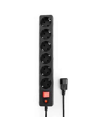 Сетевой фильтр Гарнизон, 1.8м, 5 розеток, black (ECL-5-UPS-B-1.8)