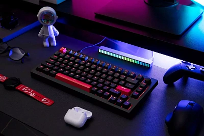 Клавиатура механическая Lemokey  X4 84Key, Keychron Red, черный (Lemokey X4, Keychron Red)