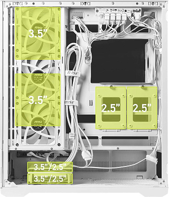 Компьютерный корпус MSI MAG PANO 110R PZ WHITE (MAG PANO 110R PZ WHITE)