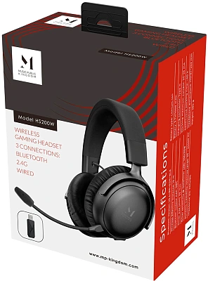 Bluetooth гарнитура Music Public Kingdom HS200W, Black (HS200W)
