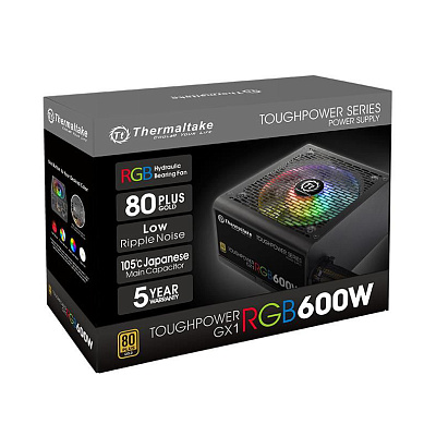 Блок питания Thermaltake Toughpower GX1 RGB 600W (Gold) (PS-TPD-0600NHFAGE-1)