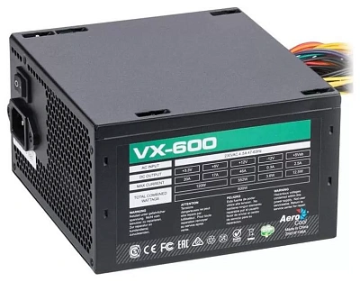 Блок питания Aerocool VX PLUS Stealth 600 (ACPN-VS60NEY.12)