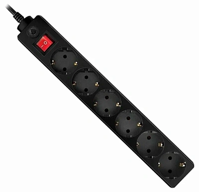 Сетевой фильтр Sven Optima New, 3.0м, Black (OPTIMA 3.0 M BLACK)