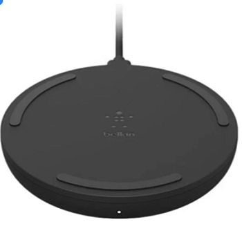 Беспроводное зарядное устройство Belkin Pad Wireless Charging Qi, 10W, black (WIA001vfBK)