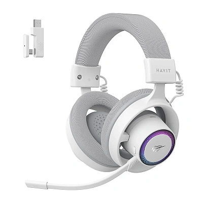Наушники Havit Fuxi-H8SE, white+gray (2.0301200401035E+15)