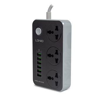 Сетевой фильтр LDNIO Universal SC3604 3 розетки 6 (SC3604) Сетевой фильтр LDNIO Universal SC3604 3 розетки 6 (SC3604)