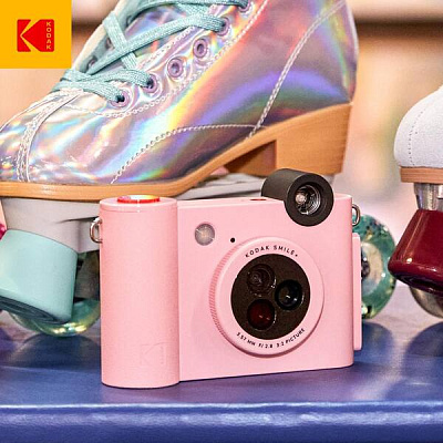 Фотоаппарат моментальной печати Kodak Smile+ розовый (RODSMPCAMPK)