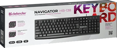 Клавиатура Defender Navigator HB-138, USB (45138)