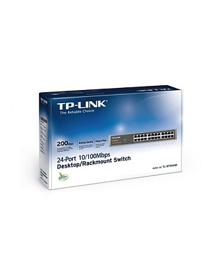 Коммутатор TP-Link TL-SF1024D 24-портовый Fast Ethernet настольный/монтируемый в стойку коммутатор (TL-SF1024D)