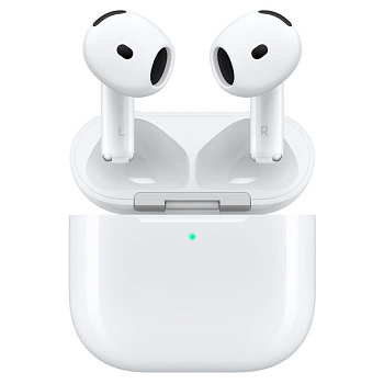 Bluetooth гарнитура Apple AirPods 4, IP54, BT5.3, White (MXP63ZE/A)