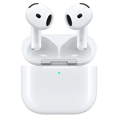 Bluetooth гарнитура Apple AirPods 4, IP54, BT5.3, White (MXP63ZE/A)