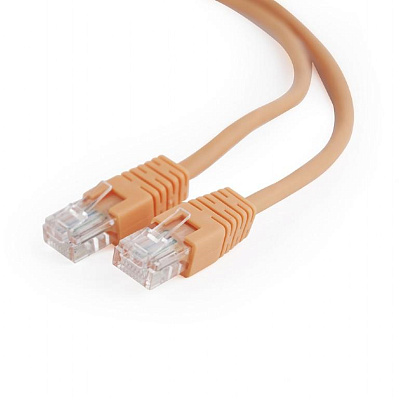 Патч-корд UTP Cablexpert PP12-2M/O кат.5e, 2м, литой, многожильный (оранжевый) (PP12-2M/O)