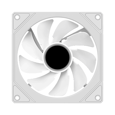 Вентилятор для корпуса Ocypus Gamma F12 WH ARGB REVERSE BLADE Белый (Gamma-F12-WH1AM01X-GL)