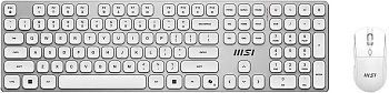 Комплект Клавиатура + Мышь MSI Forge K210 Wireless Combo, Белый (FORGE K210 W COMBO WHITE RU)
