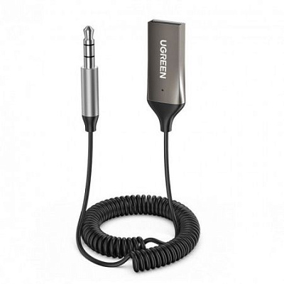 Bluetooth-ресивер UGREEN CM309 Bluetooth Car Receiver Aux with Mic (Space Gray) 70601 (70601)