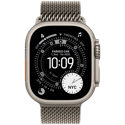 Смарт часы Apple Watch Ultra 3 GPS + Cellular 49mm Natural Titanium Case with Natural Titanium Milanese Loop - Small (MEWW4QR/A)