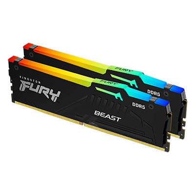 Оперативная память Kingston Fury Beast RGB EXPO DDR5 64Gb KIT (2x32) 5600MHz (KF556C36BBEAK2-64)