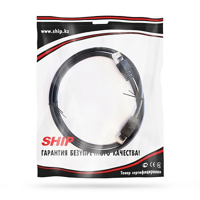 Патч Корд SHIP Cat.6 FTP LSZH RJ-45 1 м S7025BK0100-P (S7025BK0100-P)