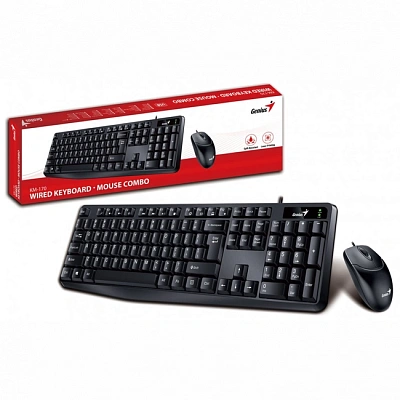 Клавиатура Genius KM-170, Black, + мышь DX-125 (31330006403/31330006415)