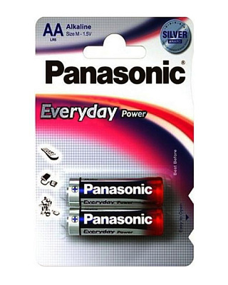 Батарейка щелочная PANASONIC Every Day Power AA/2B (LR6REE /2BR)
