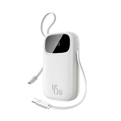 Портативный внешний аккумулятор Baseus EnerFill FC31, 10000mAh 45W - White (P10082102213-00)