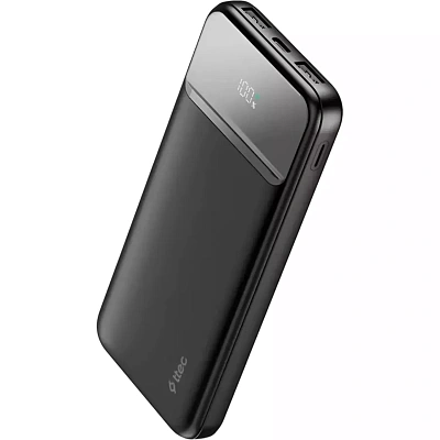 Пауэрбанк ttec ReCharger LCD, 10.000mAh - Black (2BB233S)