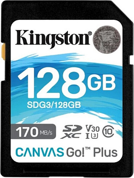 Карта памяти SD 128GB Class 10 U3 Kingston SDG3/128GB (SDG3/128GB)