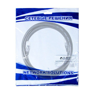 Патч Корд A&P Cat.5 UTP RJ-45 2 м APP001BK2 (APP001BK2)