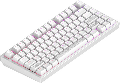 Клавиатура Dark Project ALU81A Terra Nostra White (DPKB_NOSTRA_81_ANSI_WHITE_UA)