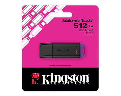 USB флеш-накопитель 512GB Kingston DTXG2, USB 3.2, black+pink (DTXG2/512GB)