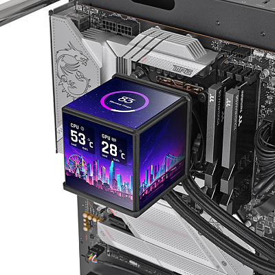 Кулер с водяным охлаждением Thermaltake MINECUBE 360 Ultra - Black (CL-W481-PL12SW-A)