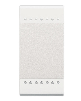 LivingLight Переключатель с винтовыми клемами, размер 1 модуль, цвет белый (N4003N)