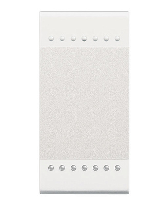 LivingLight Переключатель с винтовыми клемами, размер 1 модуль, цвет белый (N4003N)